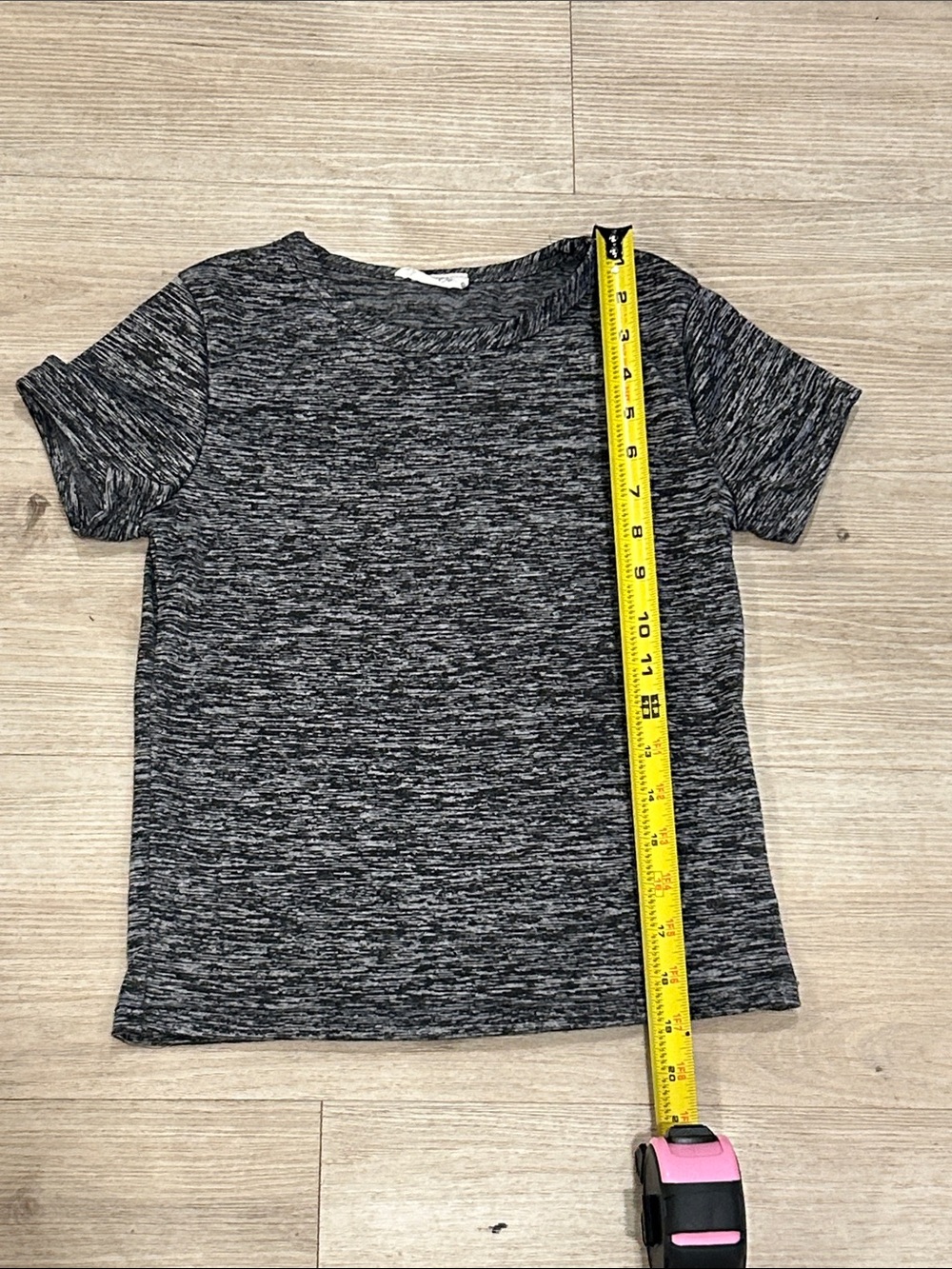 Olivia Rae Black Heather Short Sleeve Crew Tee Size XS - Picture 3 of 4